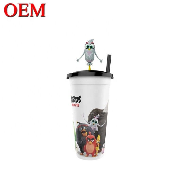 Customized Plastic Figurine OEM Cup Topper Figures Create Birthday Figure Cup Decoration