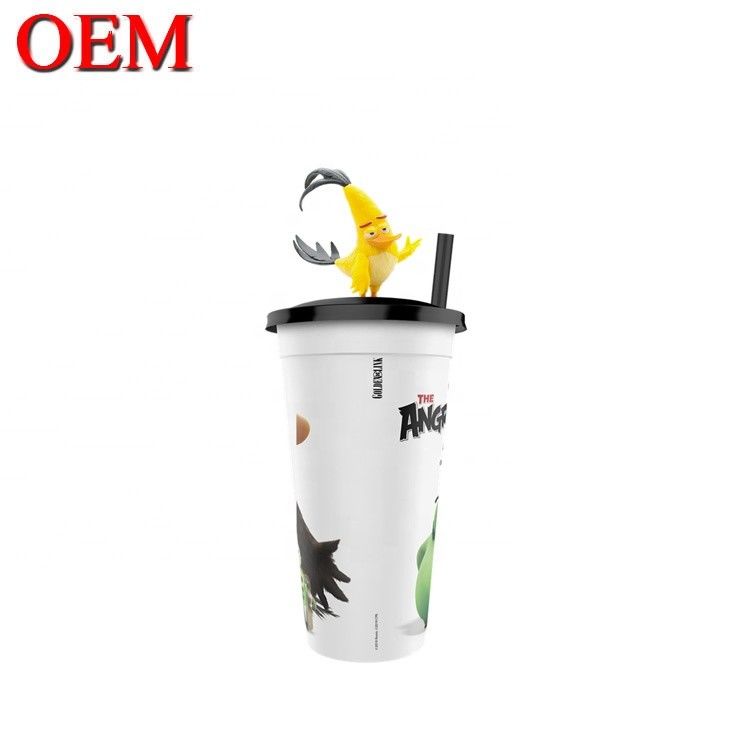 Custom Your Own Design Small  PVC 3D Cup Figure OEM Plastic Topper Figure Toy