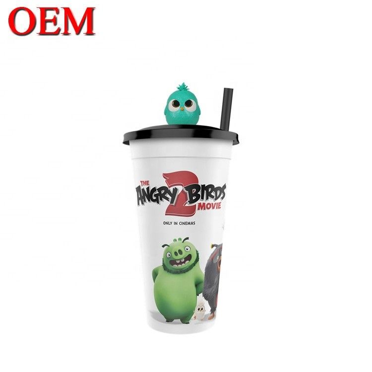 Custom Your Own Design Small  PVC 3D Cup Figure OEM Plastic Topper Figure Toy