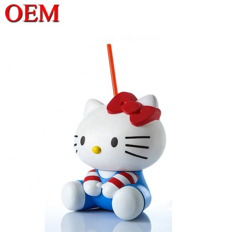 Custom Spider-Man 3D Model Bottle OEM Character Shape Straw Cup Made ABS 50oz Cup Factory