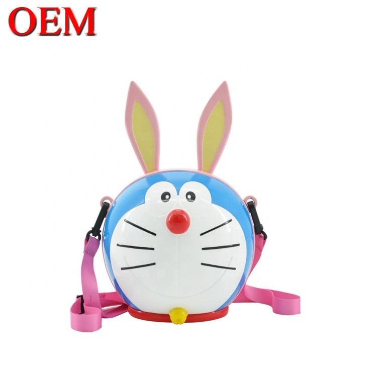 Custom Cute Plastic Cartoon Role 3D Toy Popcorn Bucket OEM Food Container for Christmas