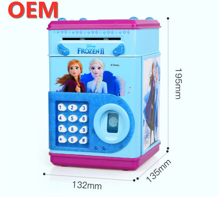 OEM custom Electronic Bank Safe Money Box Children Digital Coins Cash Saving Safe Atm