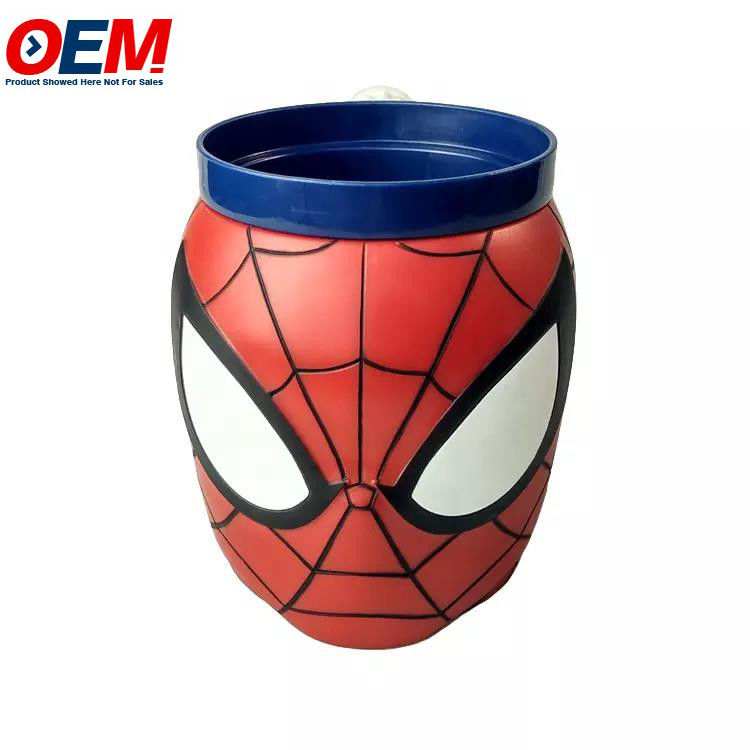 Container Plastic 3d Figural Cartoon Popcorn Bucket Container Candy Popcorn Cookie Bucket