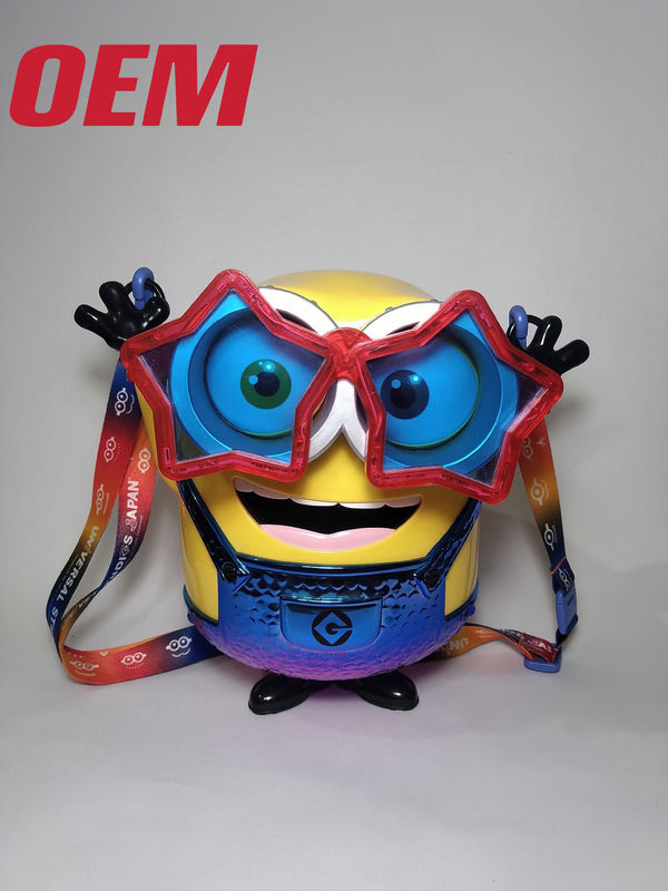 Customized OEM Movie Universal Popcorn Plastic Bucket Make Character Popcorn Bucket