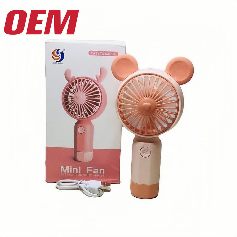 Customized USB Cartoon Fan OEM Summer Portable Fan Made USB Mini Cooling Fan With Gift Box