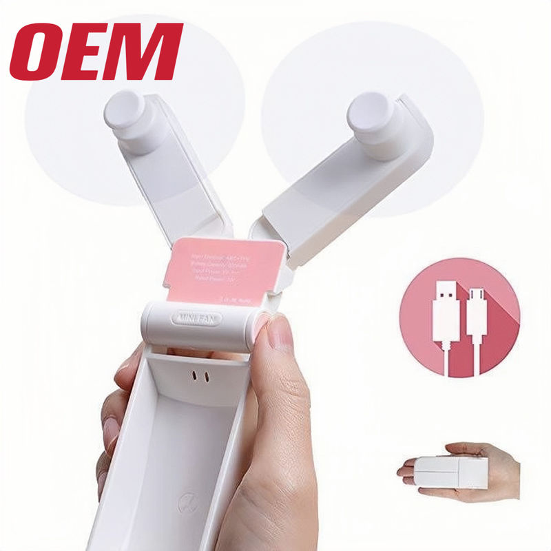 Customized USB Cartoon Fan OEM Summer Portable Fan Made USB Mini Cooling Fan With Gift Box