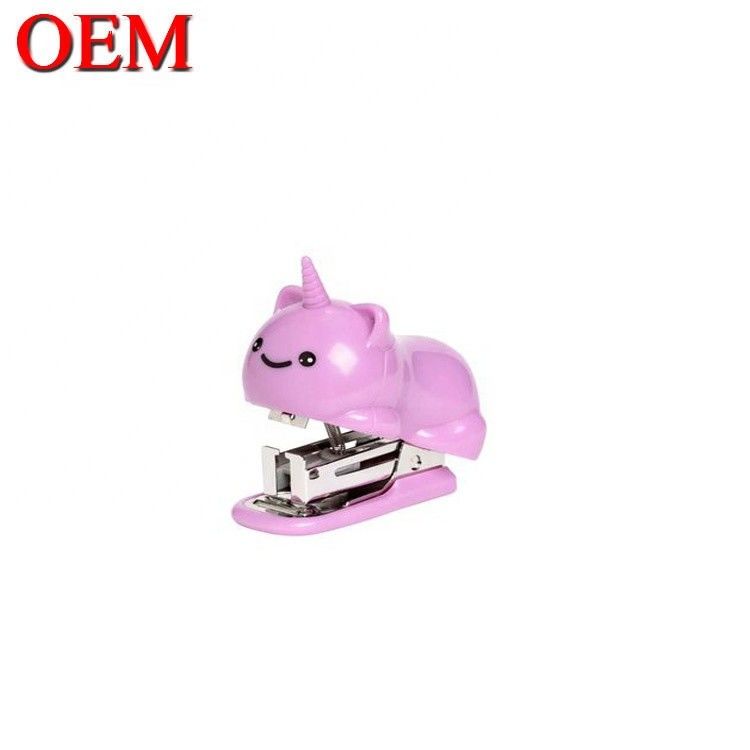 Plastic Duck Cartoon Shape Office Stapler OEM Plastic Animal Toy School Stapler For Students