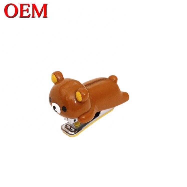 Plastic Duck Cartoon Shape Office Stapler OEM Plastic Animal Toy School Stapler For Students