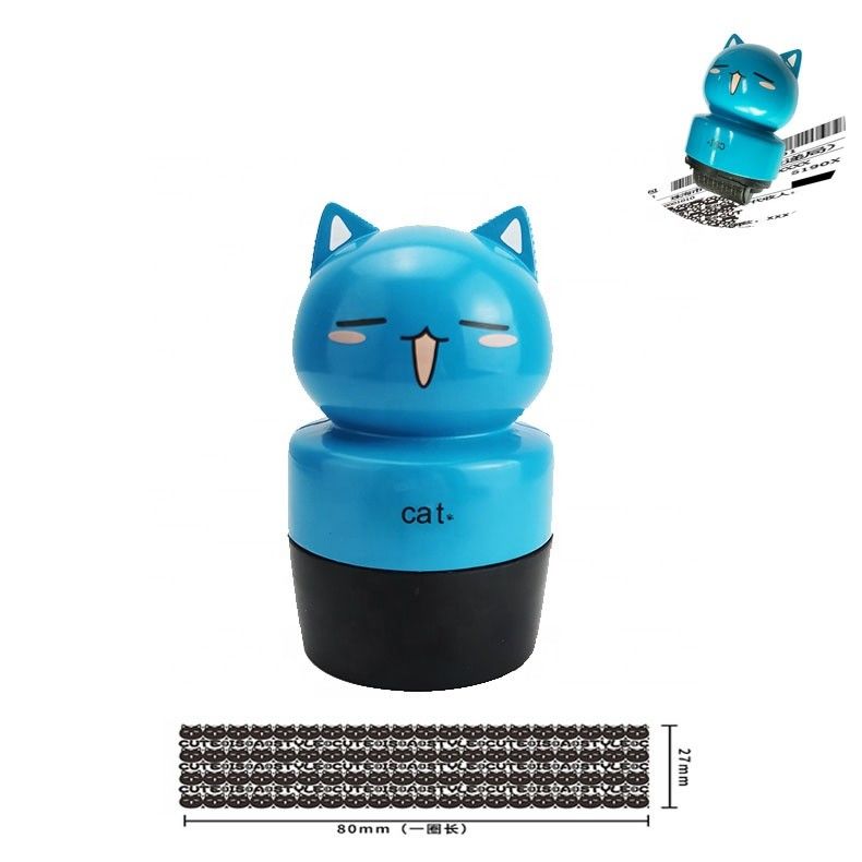 2023 Custom Children Flash Toy Animal Personalized Clothing Fabric Self Inking Name Cartoon Stamp for Kids