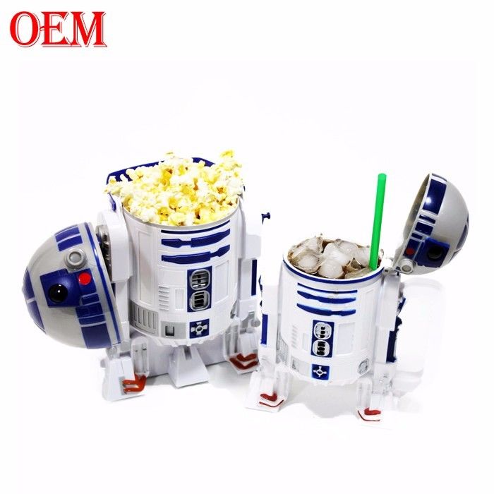 Custom Make Printed Movie Star Plastic Popcorn Container Bucket with Lid