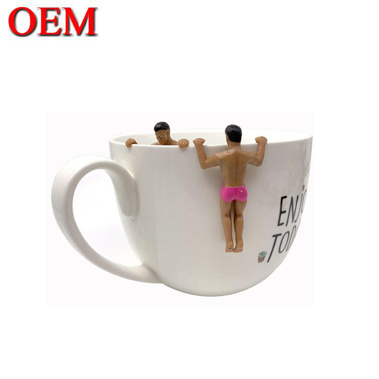 Figure manufacturer Custom Wine Glass Charms Top Sell Decoration Plastic figure toy
