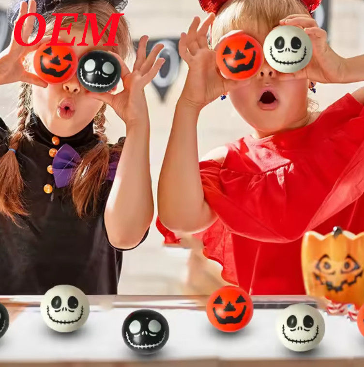 Halloween New One Eye Decompression Toy TPR Office Children's Sensory Toy Squeeze Ball Toy