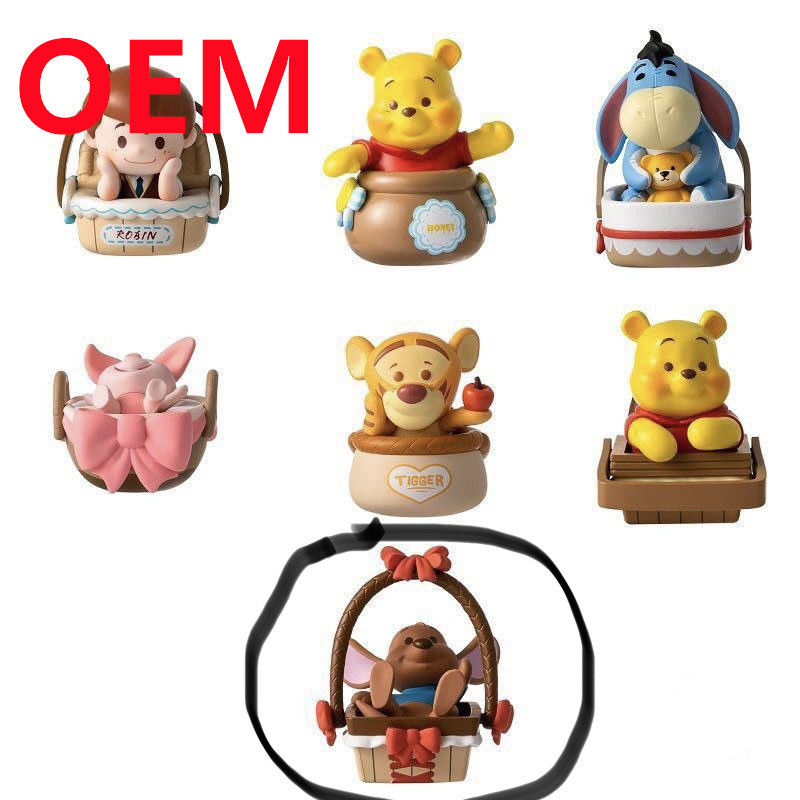 Customized 5cm Height Rabbit Dog Monkey Pig Toys Made 15 Designs PVC Dolls OEM Blind Box Mini Toys