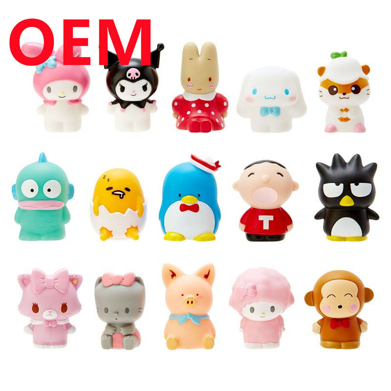 Customized 5cm Height Rabbit Dog Monkey Pig Toys Made 15 Designs PVC Dolls OEM Blind Box Mini Toys