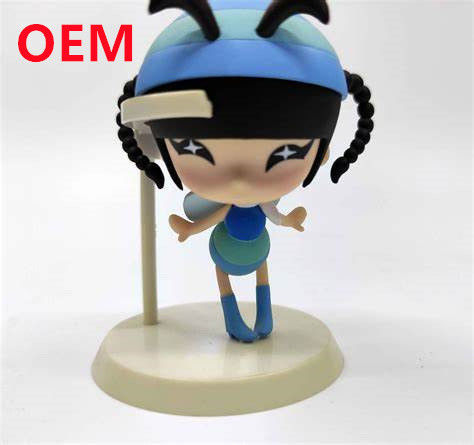 Customized Red Color 3d Pvc Toys OEM Soft Plastic Collection Anime Characters Make TPR 10 Cm High Cute Girl Figure