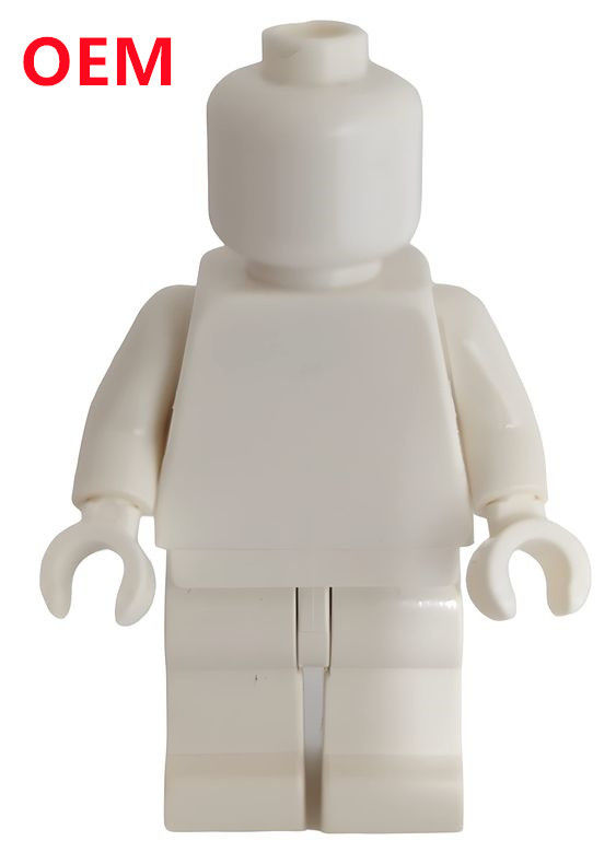 Customized White Color Injection Plastic Parts OEM Abs Material Accessories Made 5cm Height Figure Toy