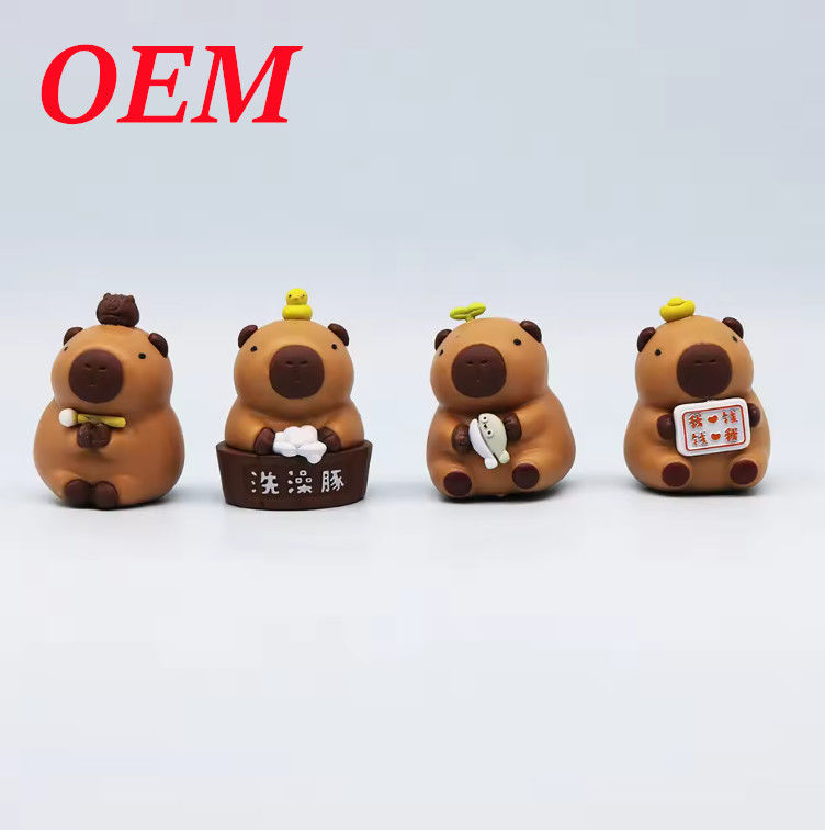 Blind Box Capybara Decompression Decoration Bath Dolphin Touch Fish Car Decoration