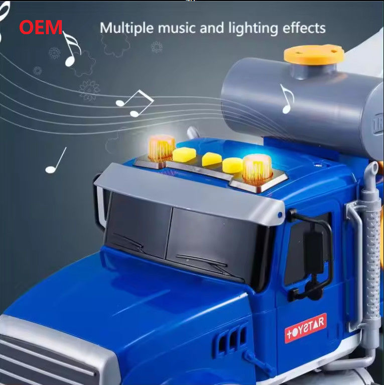 Customized Mixer Truck Colour Plastic Pull Back Car Toys For Kids Only OEM