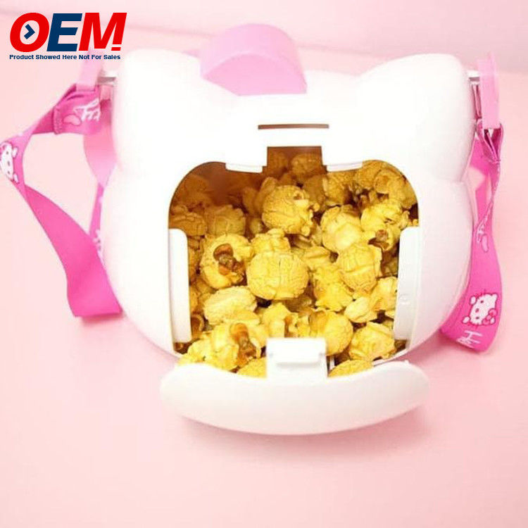 OEM Design Plastic ABS Material Cartoon Popcorn Bucket / Unicorn Kawaii Popcorn Bucket