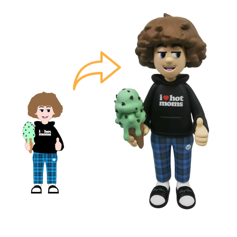 Custom Plastic Toy PVC Figure with 3D Digital Sculpting MOQ 5000PCS and Customized Size