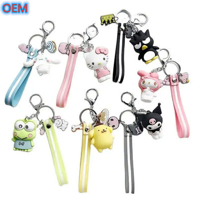 OEM factory custom Cute Cartoon Keychain Customize 3d Plastic PVC Keychain