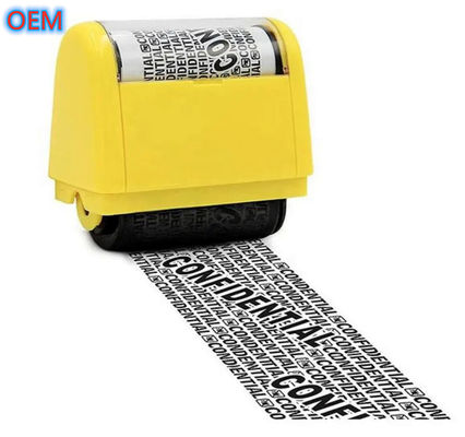 Custom Office ID Guard Pre-Inked Roller Stamp OEM Design Identity Theft Protection Roller Stamp