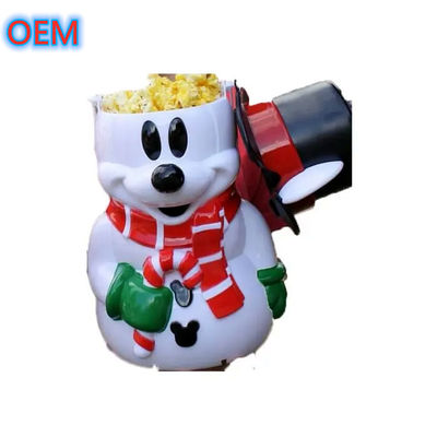Cartoon Popcorn Bucket Customization, OEM Design High Quality Plastic Popcorn Bucket