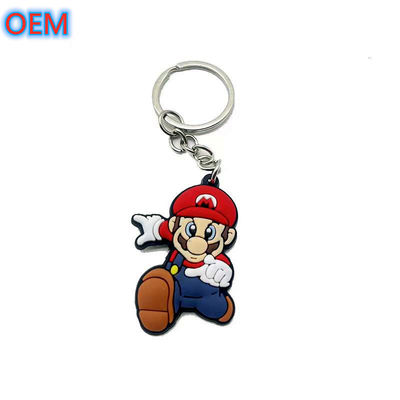 Custom Soft PVC Plastic Keychain, OEM Customize Cartoon Animal Soft Keychain