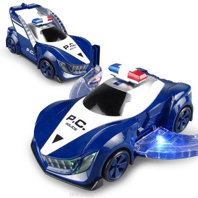 360 Rotation Electric Police Car Vehicle LED Music Kids Educational Toys Children Gift Birthday Present