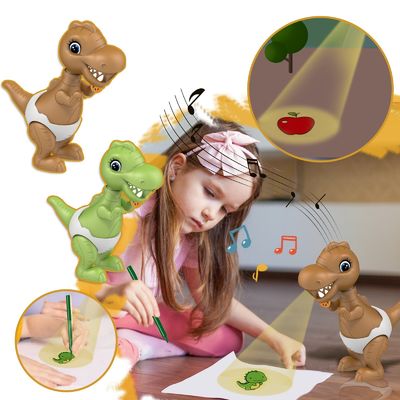 Custom Cartoon Slide Projector LED Flashlight Projection Torch Lamp Children Toys