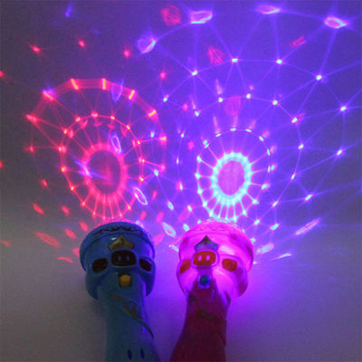 Customized Toy Light Flashing Projection Wireless Microphone Torch Shape Cute Glow Toy