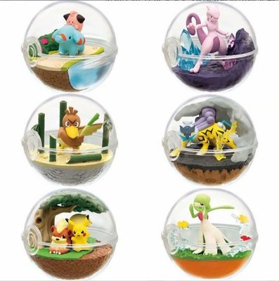 Factory Custom 3D New Design Re-ment Terrarium Pokeball Collection toy