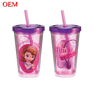 Custom Little Princess Sofia 3D Water Bottles Applicable For Boiling Water With Lid