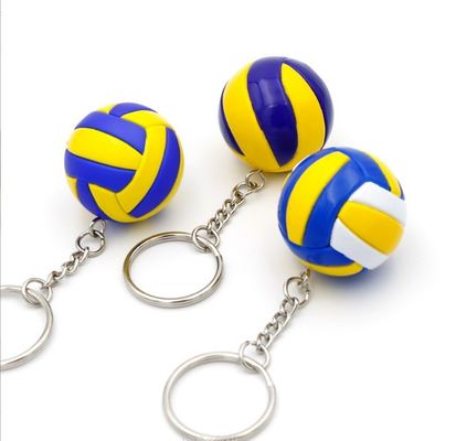FACTORY 3D Mini Ball Shape Keychain Make Your Own Design Pvc Keychain Custom
