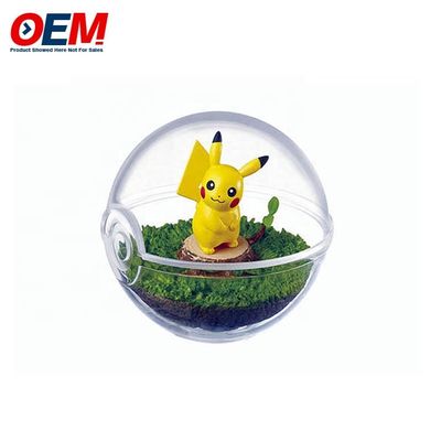 Customize own desgin Empty Round Capsule Toys Plastic OEM Egg Toy