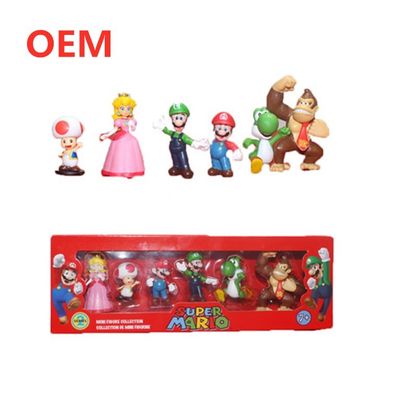 Mini Figures Supreme PVC Action Figure Model 6pcs Set Mario Toy Manufacturer