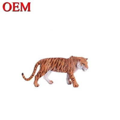 Custom Education Toys OEM Resin PVC Animal Figure Toys Tiger oem pvc toy