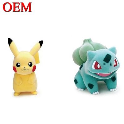 Custom Flocking Plastic Animal Toy Set Mini PVC Blind Box Flocked Figurines