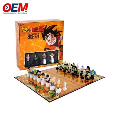 Customized PVC Plastic Character Chess Set OEM Figurines Chess Board Set Make Funny Chess Toy