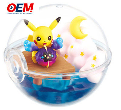 OEM 3D New Design Re-ment  Terrarium Pokeball Collection custom pvc cartoon toys