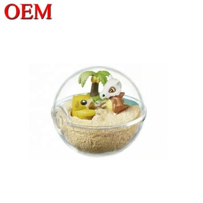 Custom Mini Cartoon Character Capsule Figure Egg Plastic Cute Toy Made PVC Toy Capsule