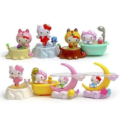 Toy Manufacturer OEM Plastic Cute Mini Cartoon Kitty cat Toys For Kids