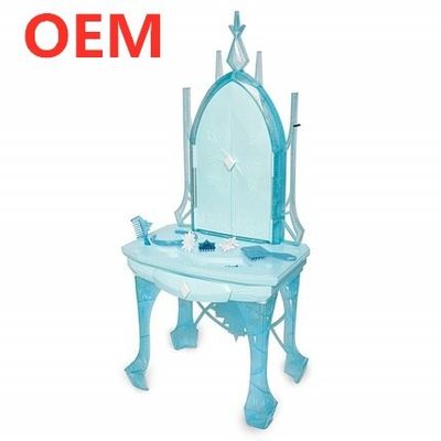 OEM factory custom Music Light Functions Plastic Beautiful Princess Kid Dressing Table Toy