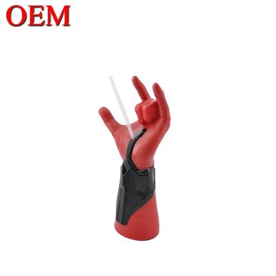 Custom Spider-Man 3D Model Bottle OEM Character Shape Straw Cup Made ABS 50oz Cup Factory