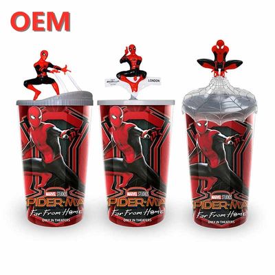 OEM Customized DC Straw Cup Cartoon Drink Cup Keychain Accessories Custom Figure