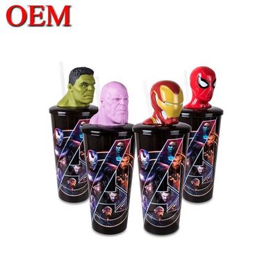 Custom Your Own Plastic Cup 3D Mugs Custom PVC Toy Figure Cup