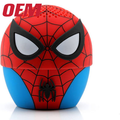 Customized Spider-man Bluetooth Speaker Mini Bluetooth Speaker Rechargeable Plastic Toy Maker
