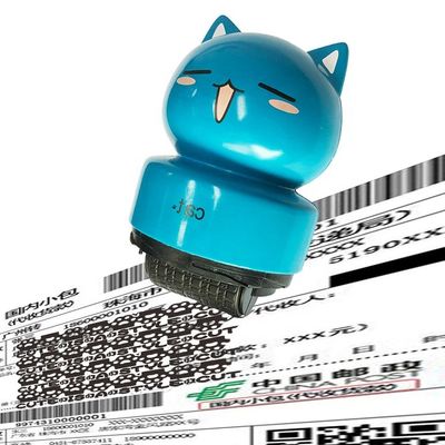 2023 Custom Children Flash Toy Animal Personalized Clothing Fabric Self Inking Name Cartoon Stamp for Kids