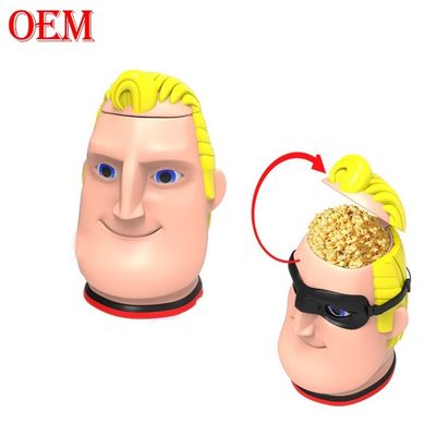 Custom Make Printed Movie Star Plastic Popcorn Container Bucket with Lid