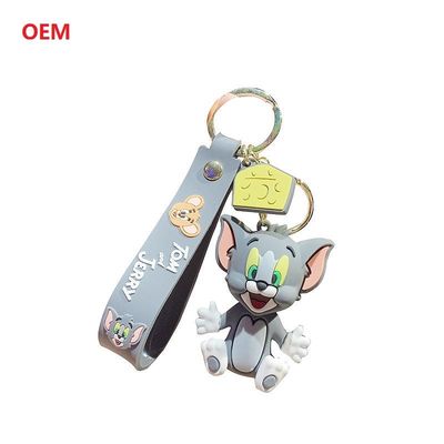 Custom 3d Character Keychain With Metal Key Ring